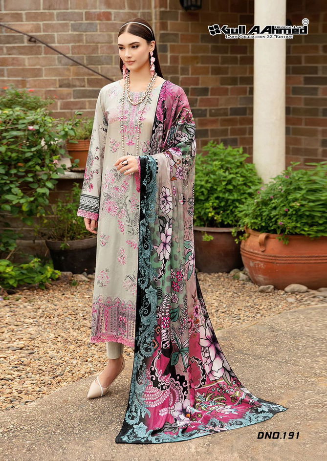 Lawn Vol 22 By Gull A Ahmed Lawn Cotton Printed Pakistani Dress Material Wholesale Shop In Surat
